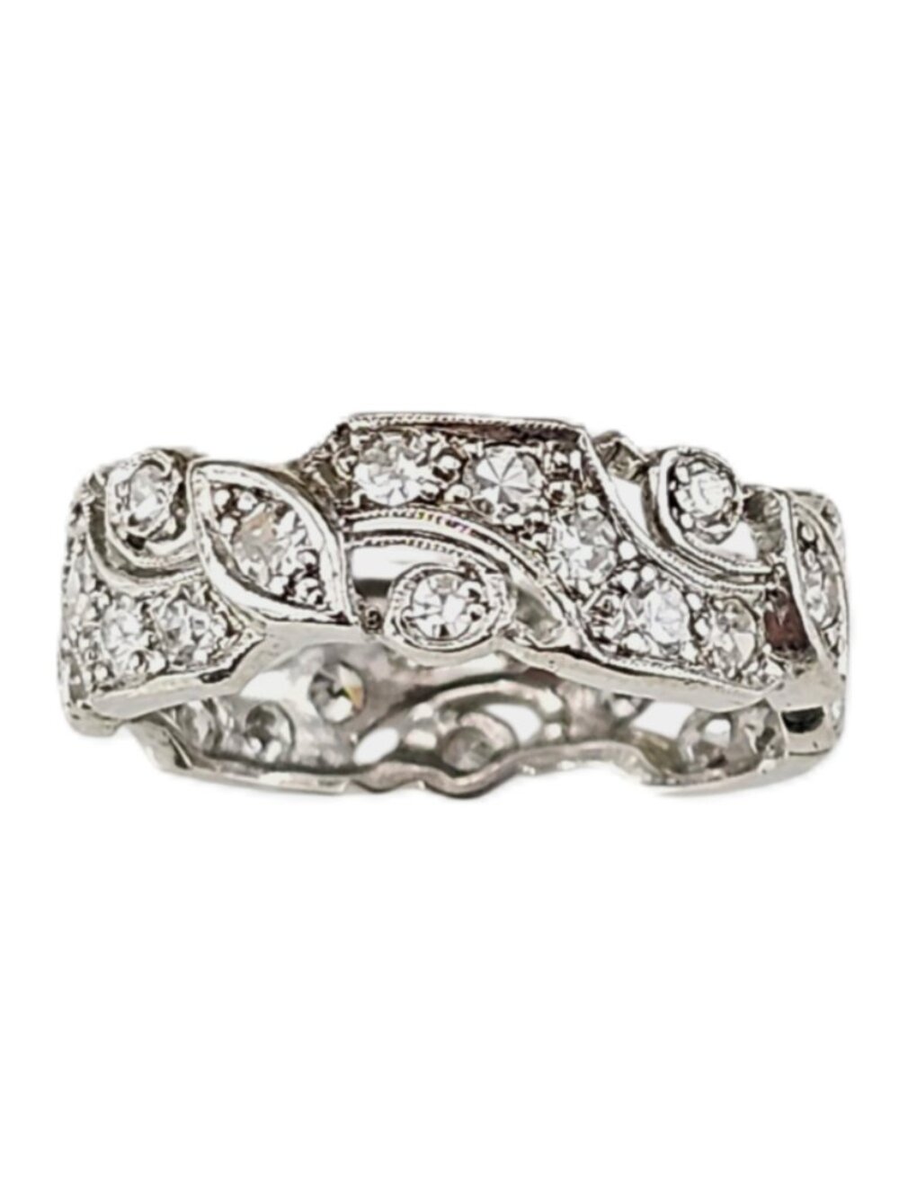 Platinum Diamond Eternity Band Ring Size 5.75